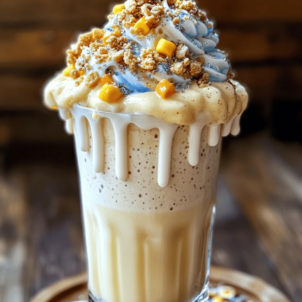 Ein Zuckerwatte-Milchshake ist süß und cremig. Die Basis sind einige einfache Zutaten. Für diesen leckeren Genuss benötigst du: