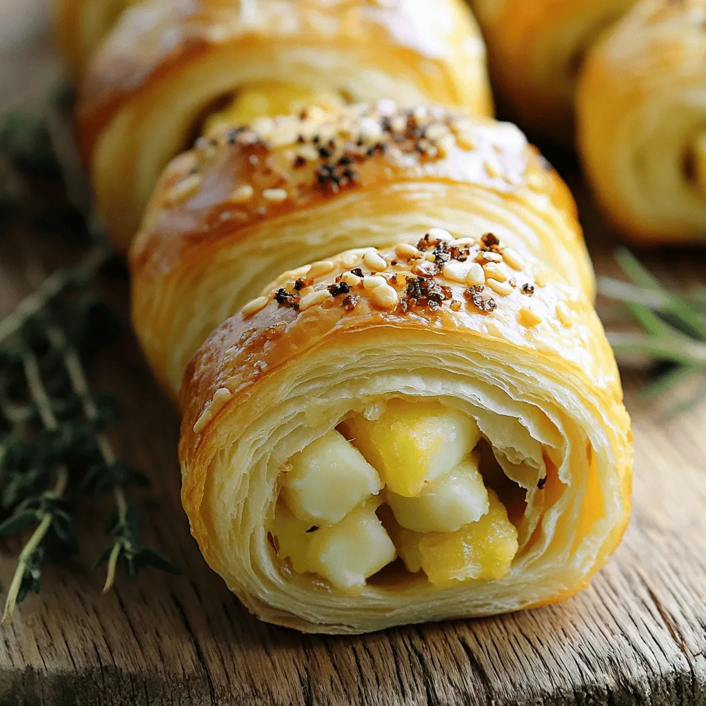 Um gefüllte Hähnchen-Crescent-Rolls zu machen, brauchst du einige Zutaten. Du benötigst eine Dose Croissant-Teig, gekochtes Hähnchen, Frischkäse, Käse, grüne Zwiebeln, Paprika, Knoblauchpulver, Salz und Pfeffer. Du brauchst auch ein Ei zum Bestreichen.