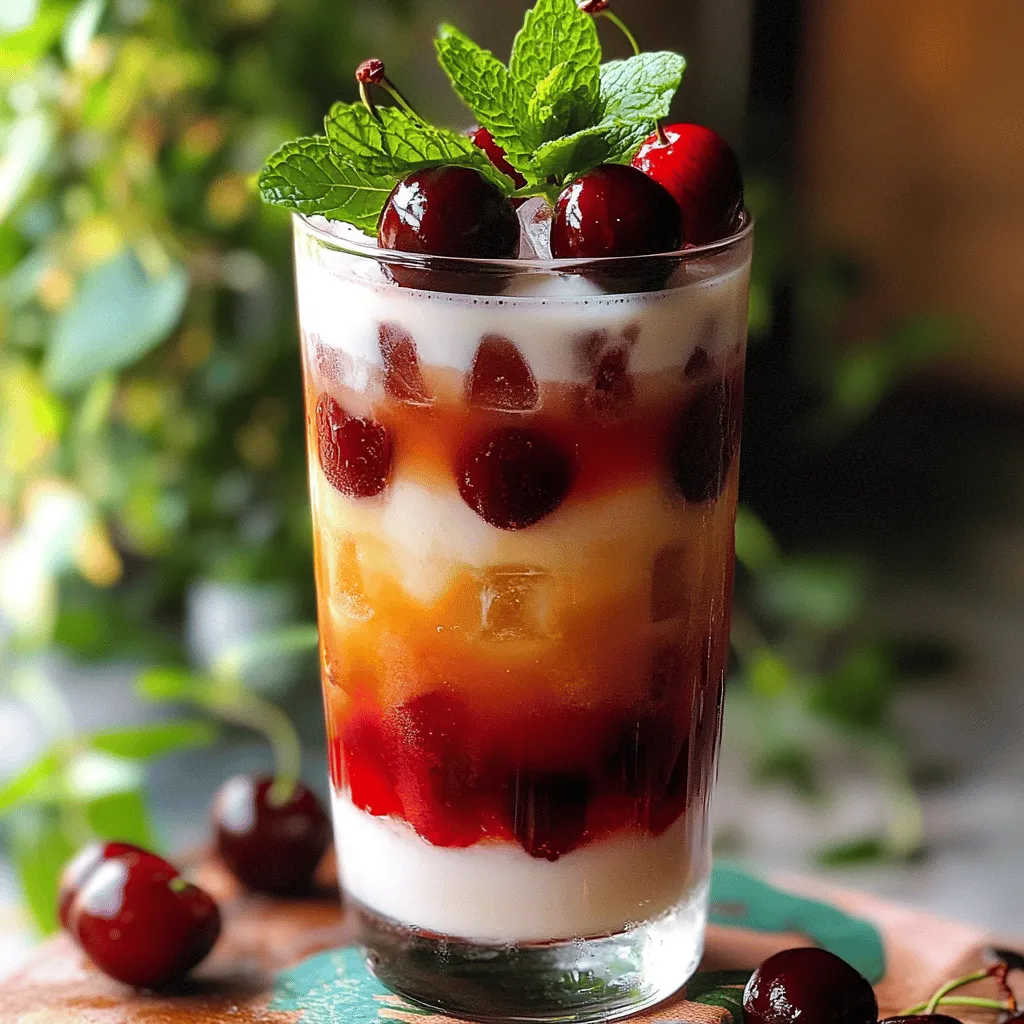 Cherry Earl Grey Milchtee ist ein aromatisches Getränk, das fruchtige Kirschen mit dem eleganten Geschmack von Earl Grey kombiniert. Diese Mischung bietet eine spannende Geschmackserfahrung. Der Kirschgeschmack bringt eine süße Frische, die perfekt mit dem blumigen Aroma des Earl Grey harmoniert.