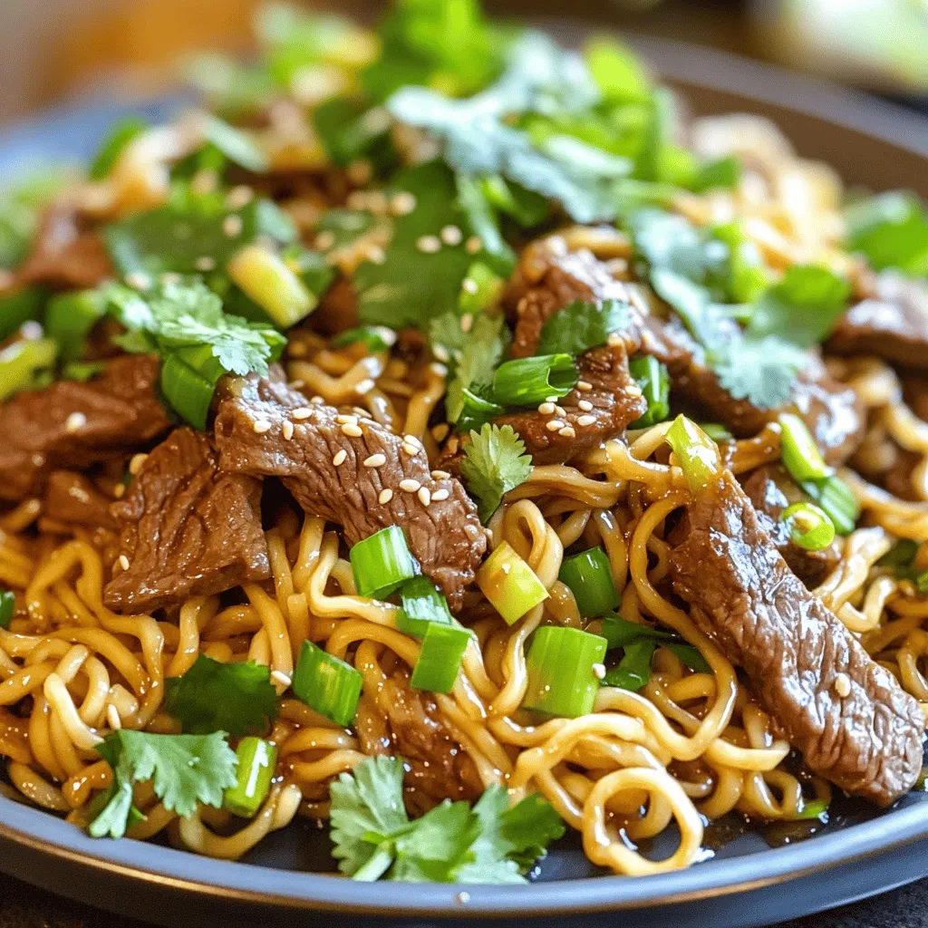 Um Garlic Butter Steak Lightning Noodles zuzubereiten, brauchst du frische Zutaten. Hier sind die Hauptzutaten für das Rezept für Knoblauchbutter Steak Nudeln: