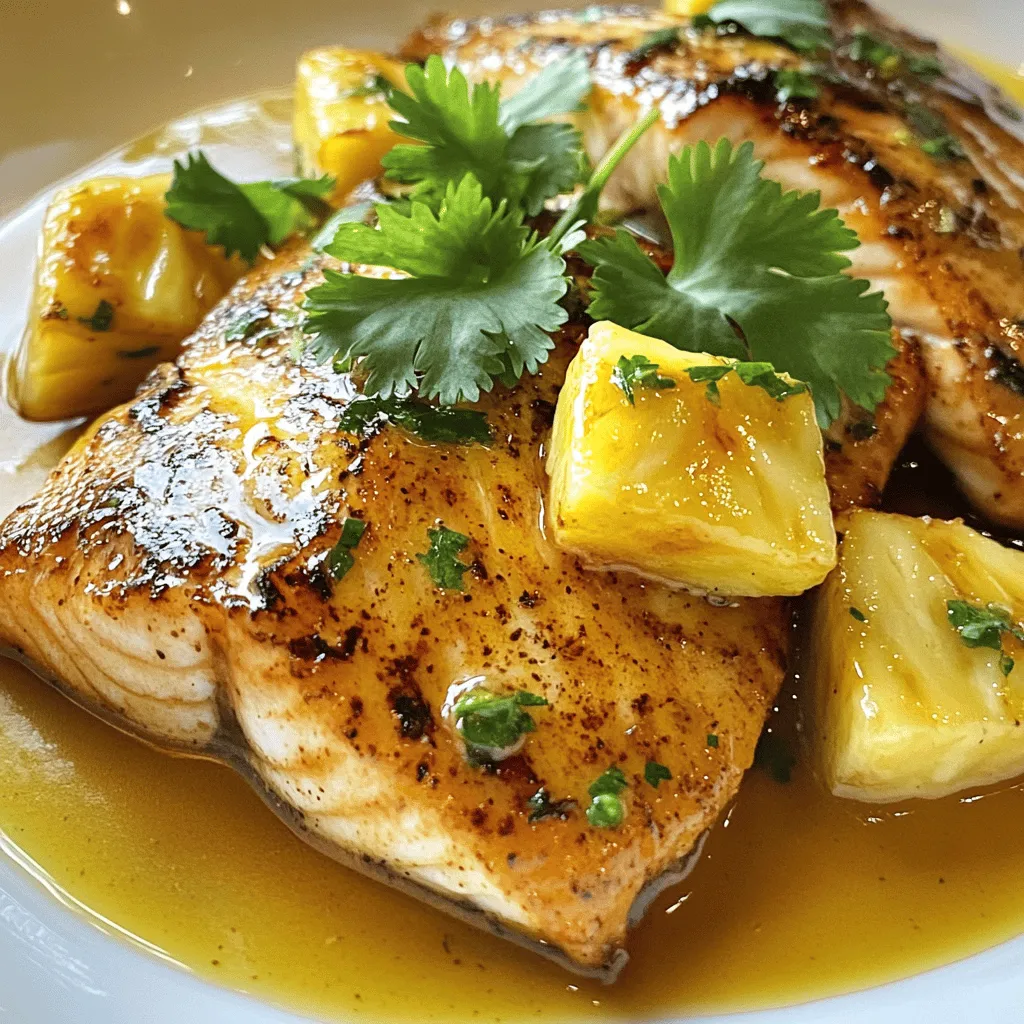 Das Rezept für Honig-Ananas-Lachs braucht nur ein paar einfache Zutaten. Du brauchst 4 Lachsfilets, die jeweils etwa 150 g wiegen. Frische Ananas ist wichtig. Eine Tasse gewürfelte Ananas bringt fruchtige Süße. Honig ist der Star! Eine viertel Tasse sorgt für die perfekte Süße. Sojasauce fügt Tiefe hinzu, also 2 Esslöffel davon. Frischer Ingwer, gerieben, bringt einen tollen Kick. Du brauchst auch 2 Esslöffel Limettensaft für etwas Säure. Sesamöl gibt einen nussigen Geschmack. Wenn du es schärfer magst, füge 1/2 Teelöffel Cayennepfeffer hinzu. Vergiss nicht, Salz und Pfeffer zum Würzen. Frische Korianderblätter sind für die Garnitur.
