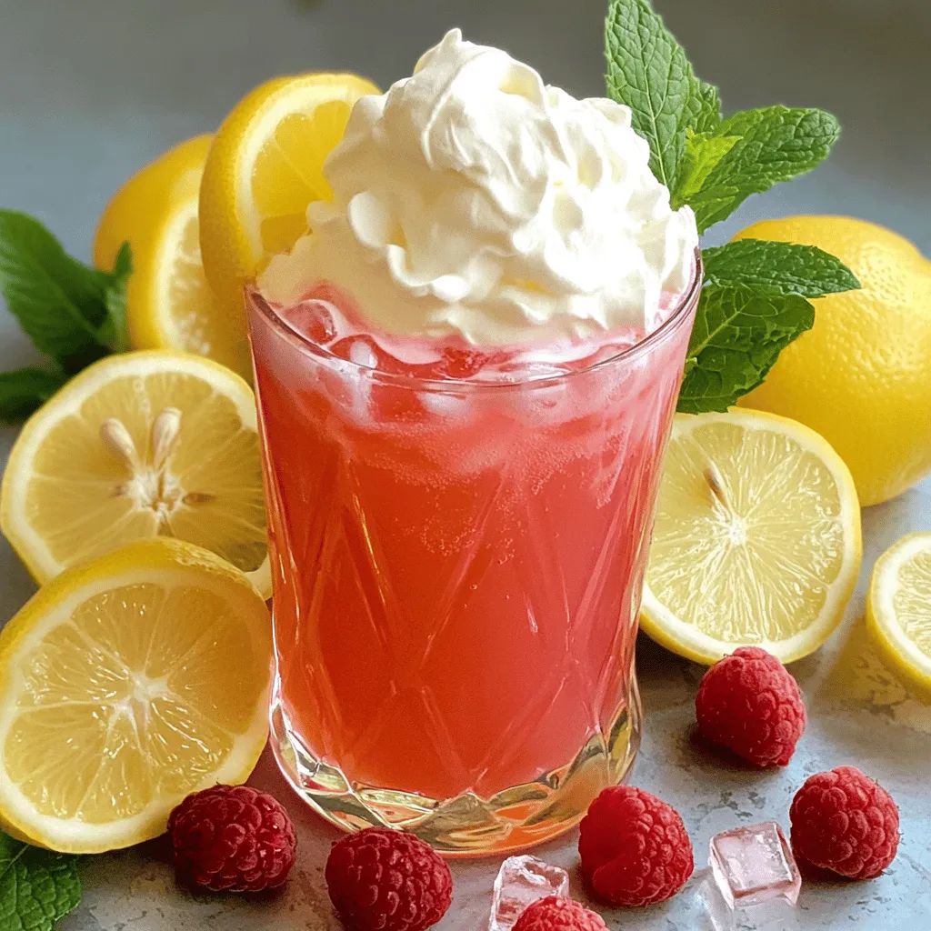 Um Whipped Pink Lemonade zu machen, brauchen wir einige frische Zutaten. Die Hauptzutat ist frisch gepresster Zitronensaft. Du benötigst etwa eine Tasse Zitronensaft. Das sind ungefähr vier bis sechs Zitronen. Diese Zitronen geben der Limonade ihren frischen Geschmack.