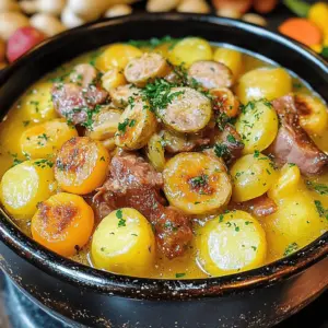 Für Dublin Coddle sind frische und einfache Zutaten wichtig. Du benötigst 500 g Schweinebauch, gewürfelt. Dieser gibt dem Gericht seinen herzhaften Geschmack. Außerdem kommen 250 g Rinderwürstchen dazu. Diese irischen Wurstsorten bringen eine besondere Note in das Gericht.