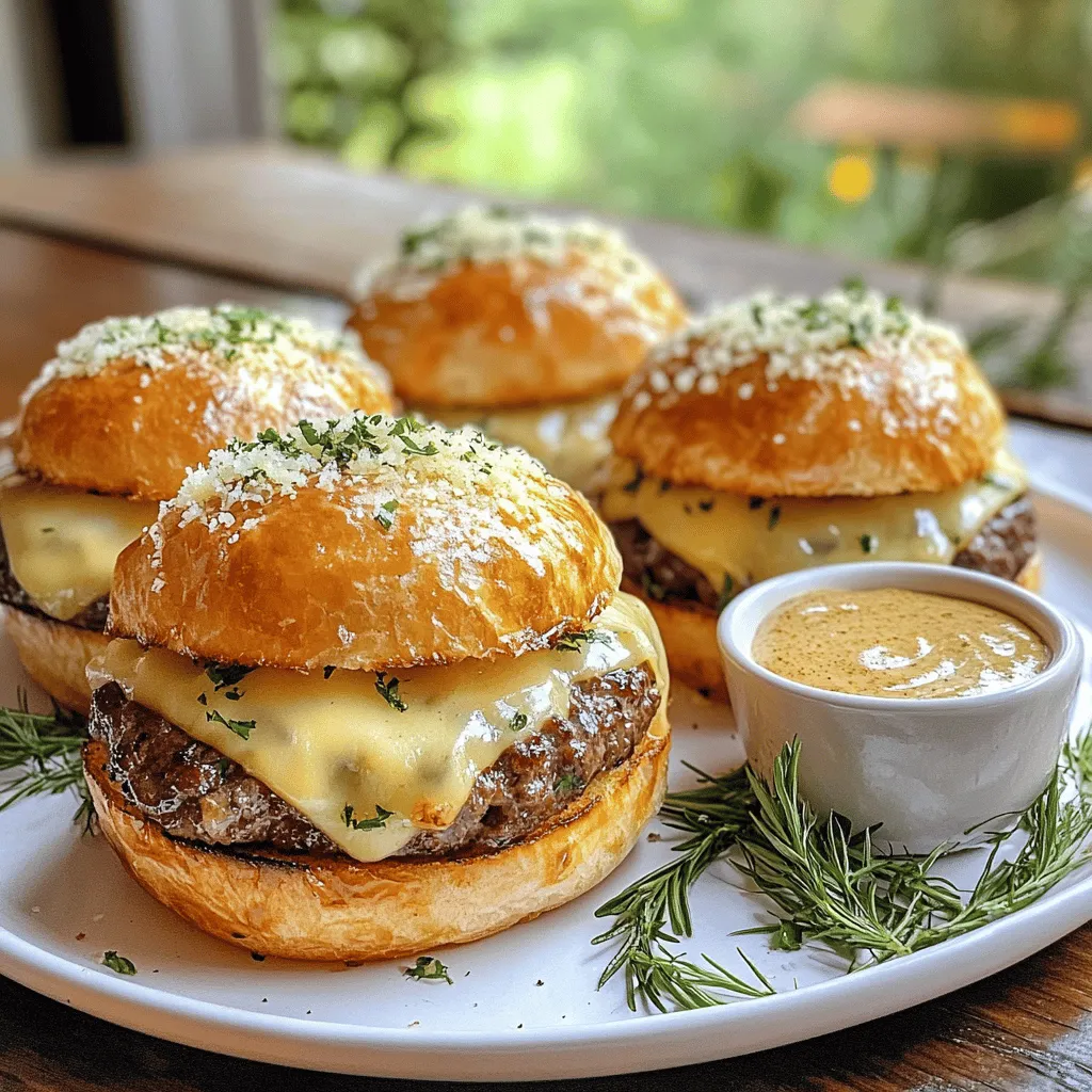 Diese Knoblauch Parmesan Cheeseburger Bomben sind einfach zu machen und sehr lecker. Sie sind perfekt als Snack oder um Gäste zu beeindrucken.