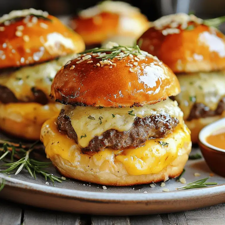 Diese Knoblauch Parmesan Cheeseburger Bomben sind einfach zu machen und sehr lecker. Sie sind perfekt als Snack oder um Gäste zu beeindrucken.