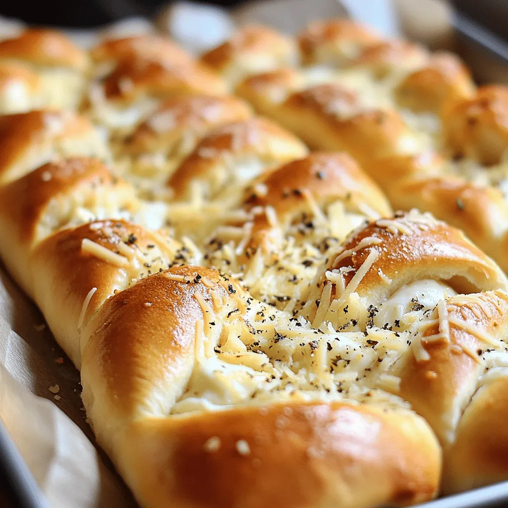 Um Knoblauchbrot mit einer Käsesensation zu machen, brauchst du einfache Zutaten. Du benötigst ein Baguette oder Ciabatta-Brot, weiche Butter, frischen Knoblauch, Oregano, Salz, Pfeffer und zwei Käsesorten: Mozzarella und Parmesan. Diese Zutaten sorgen für einen tollen Geschmack.