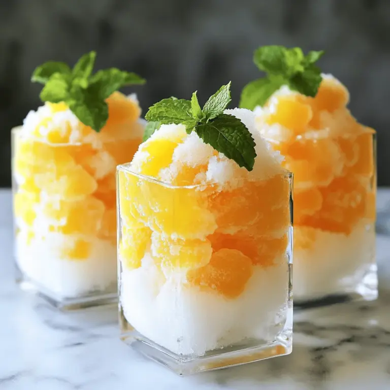 Für ein köstliches Pfirsich-Zitronen-Slush benötigst du frische, reife Pfirsiche. Du brauchst vier Pfirsiche, die du entsteinen und würfeln musst. Diese Früchte sind wichtig für den Geschmack. Sie geben dem Slush eine natürliche Süße und Fruchtigkeit.