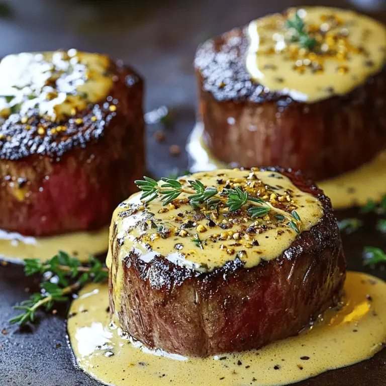 Um ein perfektes Filet Mignon zuzubereiten, starten wir mit der richtigen Temperatur. Ich empfehle, die Steaks bei Raumtemperatur zu lassen. Dadurch garen sie gleichmäßiger. Die ideale Temperatur für das Anbraten liegt bei etwa 200 °C. Diese Hitze sorgt für eine schöne Kruste.