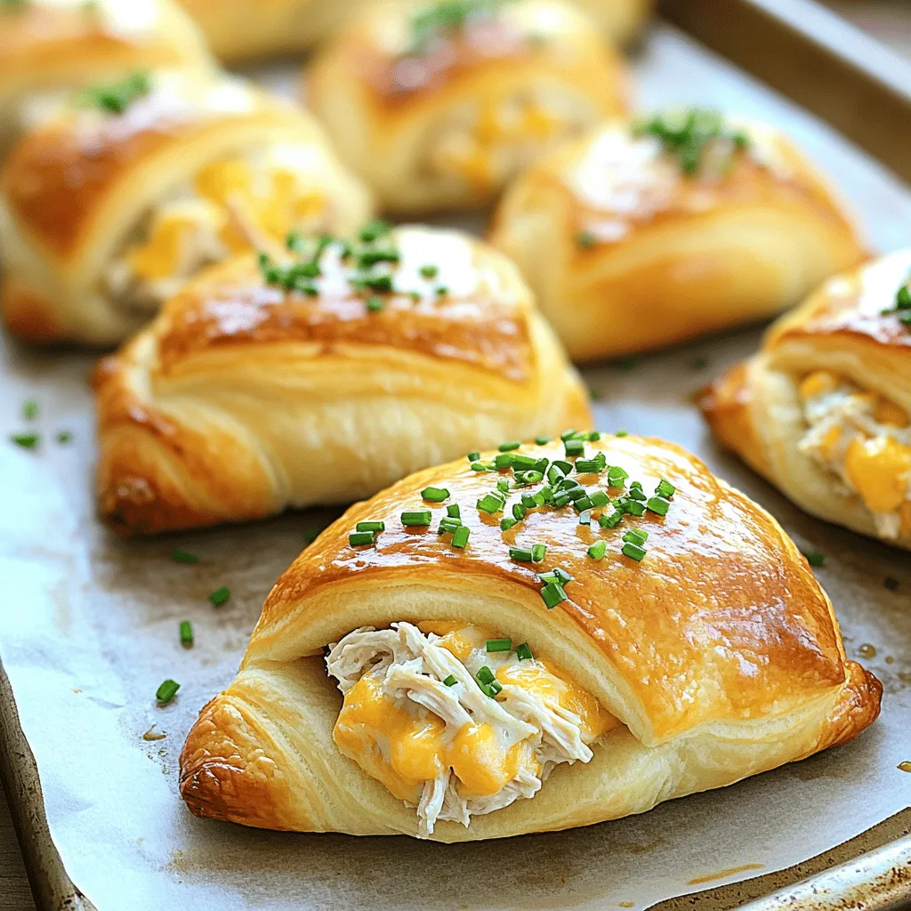 Für Hühnchen gefüllte Croissants brauchen Sie einige einfache Zutaten. Diese Zutaten machen das Gericht lecker und nahrhaft.