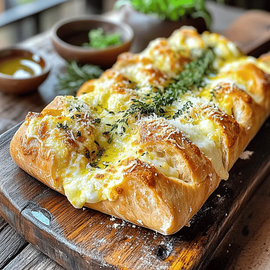 Für ein einfaches Rezept für Käse-Knoblauchbrot brauchst du nur ein paar Zutaten. Das Hauptbrot ist oft ein Baguette oder Ciabatta. Du benötigst auch Butter, Knoblauch, Mozzarella, Parmesan und Gewürze. Diese Zutaten machen dein Brot lecker und aromatisch.