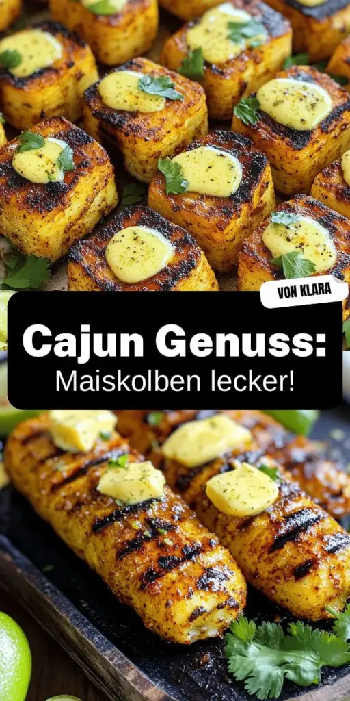 Entdecke das unvergleichliche Geschmackserlebnis von Cajun Corn on the Cob! Mit einfachen Zutaten und Schritt-für-Schritt-Anleitungen zeige ich dir, wie du die perfekten, saftigen Maiskolben zubereitest und mit einer leckeren Cajun-Butter verfeinerst. Egal ob gekocht oder gegrillt, dieses Rezept wird dein Grillfest unvergesslich machen. Lass dir diese köstlichen Variationen und Tipps nicht entgehen – klicke hier, um das vollständige Rezept zu entdecken!