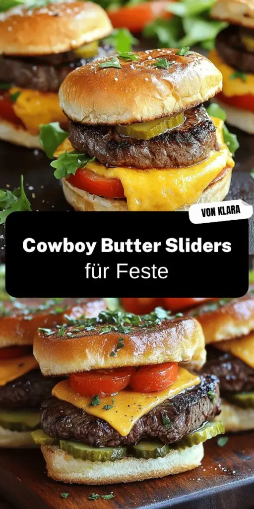 Entdecke die köstlichen Cowboy Butter Steak Sliders, das perfekte Fingerfood für jede Party! Diese saftigen Sliders vereinen zartes Steak mit einer würzigen Cowboy Butter, die einfach unwiderstehlich ist. In unserem Artikel erfährst du, wie du sie zubereitest, welche Beilagen den Geschmack toppen und viele kreative Variationen. Klicke jetzt, um das vollständige Rezept und wertvolle Grilltipps zu entdecken und dein nächstes BBQ unvergesslich zu machen!