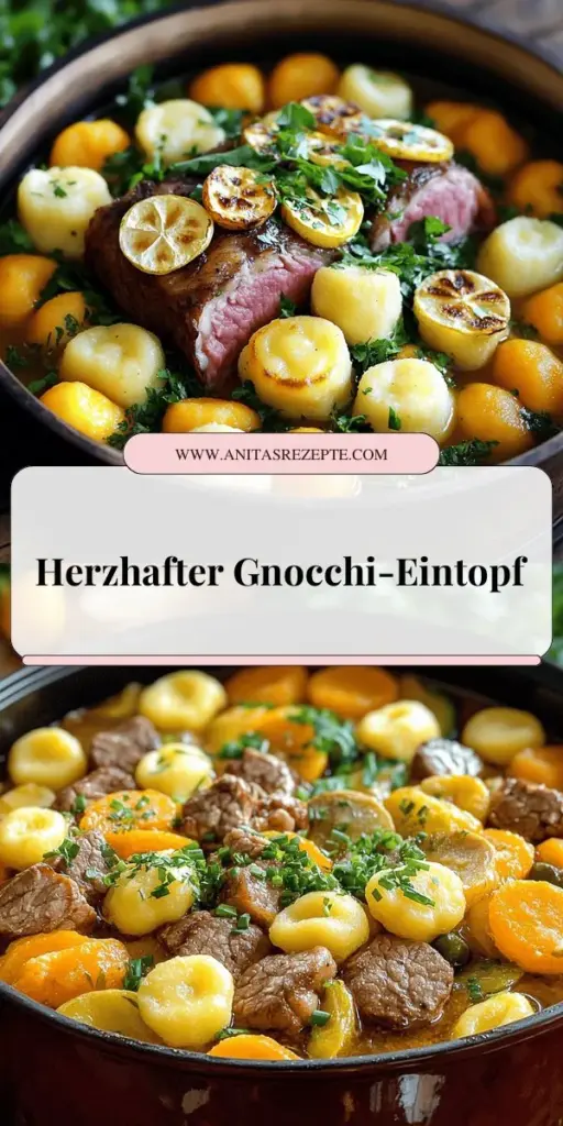 Entdecke jetzt die köstliche Welt des Kartoffelgnocchi Rindereintopfs! Dieses herzhaftes Rezept ist einfach zuzubereiten und liefert dir die perfekte Kombination aus zartem Rindfleisch, frischen Gnocchi und aromatischem Gemüse. Egal, ob du kochbegeistert bist oder einfach nur etwas Warmes suchst, dieser Eintopf wird euch begeistern. Klicke hier, um das vollständige Rezept zu erkunden und dein nächstes Familienessen unvergesslich zu machen!