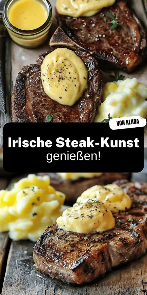 Entdecke die köstlichen Gaelic Irish Steaks mit Whiskey Cream und Colcannon, die dir die Aromen Irlands direkt nach Hause bringen! Dieses Rezept zeigt dir, wie du das perfekte Steak zubereitest und eine leckere Whiskey-Sahnesauce sowie das traditionelle Colcannon kreierst. Lass dich von diesen einfachen, aber wunderbaren Gerichten verzaubern und bring deinen Esstisch zum Strahlen. Klicke jetzt und entdecke die vollumfänglichen Rezepte!