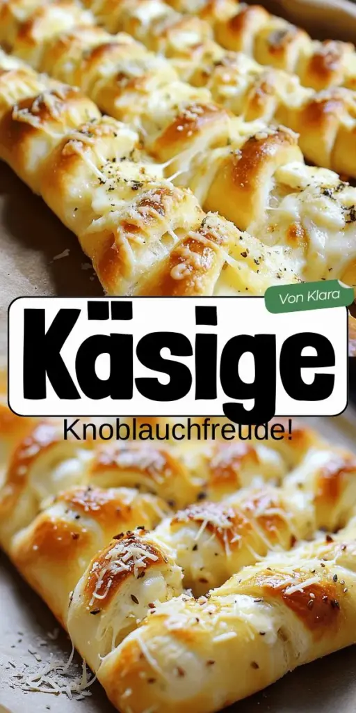 Entdecke, wie einfach und lecker Knoblauchbrot mit Käsesensation ist! Mit wenigen Zutaten zauberst du einen unwiderstehlichen Snack, der bei jedem Anlass überzeugt. Erfahre, wie du die perfekte Knoblauchbutter zubereitest und verschiedene Käsesorten kombinierst, um den Geschmack zu variieren. Lass dich von kreativen Präsentationsideen inspirieren und klicke jetzt, um das komplette Rezept zu entdecken!