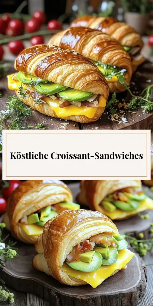 Entdecke das beste Croissant Frühstückssandwich Rezept, das deine Morgen in ein Geschmackserlebnis verwandelt! Mit buttrigen Croissants, frischen Zutaten wie Eiern, Speck und Avocado, ist dieses Frühstück nicht nur einfach zuzubereiten, sondern auch unglaublich lecker. Lass deiner Kreativität freien Lauf und probiere verschiedene Füllungen! Klicke jetzt, um das vollständige Rezept zu erkunden und deine perfekten Croissant Sandwiches zu kreieren!