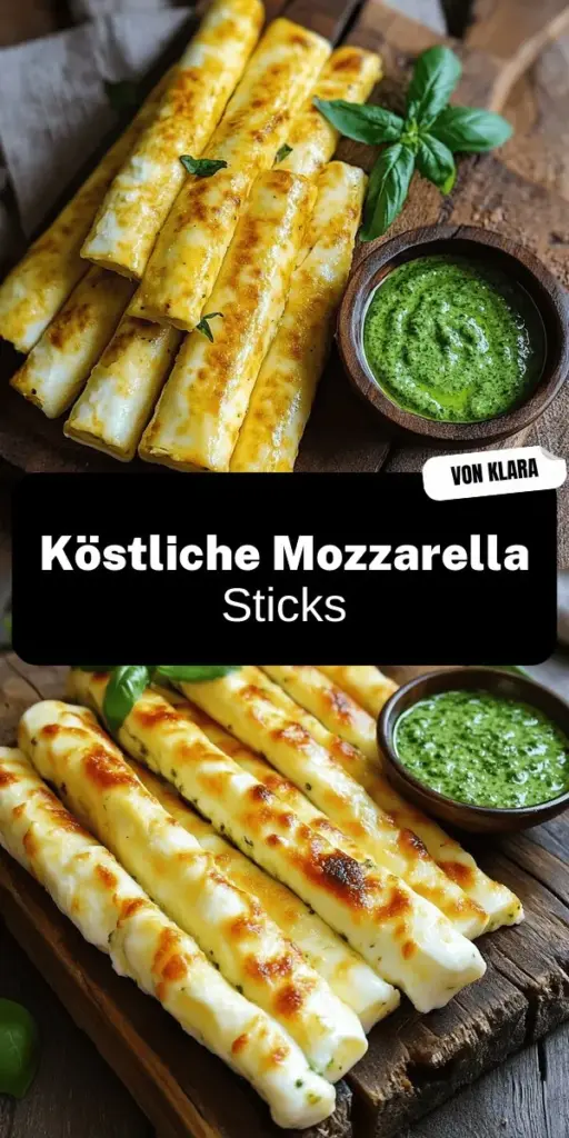 Entdecke, wie du köstliche Mozzarella Sticks ganz einfach zu Hause zubereiten kannst! Dieses Rezept ist perfekt für jeden Anlass und bietet knusprigen Genuss mit schmelzendem Käse. Lass dich von verschiedenen Zubereitungsarten wie Frittieren, Backen und Air Fryer inspirieren. Kombiniere deine Sticks mit leckeren Dips wie Pesto oder Marinara für ein unvergleichliches Geschmackserlebnis. Klicke jetzt und erfahre mehr über die Zubereitung dieser beliebten Snacks!