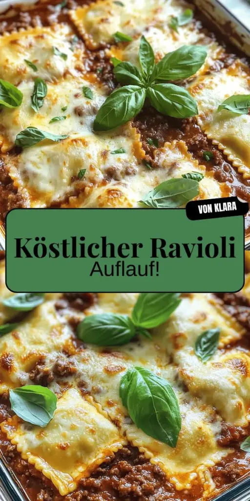 Entdecke den köstlichen Million Dollar Ravioli Auflauf, der deine Familie begeistern wird! Mit einfachen Zutaten wie frischen Ravioli, Rinderhackfleisch, Tomaten und cremiger Sauce zauberst du in weniger als einer Stunde ein herzhaftes Gericht. Perfekt für vielbeschäftigte Tage, ist dieses Rezept nicht nur schnell, sondern auch budgetfreundlich. Klicke jetzt durch und erfahre, wie du diesen italienischen Klassiker ganz einfach zubereiten kannst!