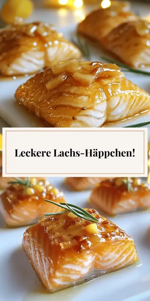 Verzaubere deine Gäste mit leckeren Honig Butter Knoblauch glasierten Lachs Häppchen, die in nur 20 Minuten zubereitet sind! Diese saftigen Häppchen sind perfekt für Partys oder gemütliche Abende und bringen frischen Geschmack auf jeden Tisch. Entdecke in unserem Artikel Schritt-für-Schritt-Anleitungen, kreative Variationen und Tipps für den perfekten Lachs. Klicke jetzt durch und finde das Rezept für dieses köstliche Fingerfood!