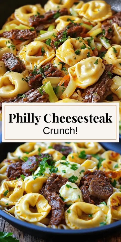 Entdecke das köstliche Philly Cheesesteak Tortellini Pasta Rezept, das die Aromen eines klassischen Sandwichs in ein neues Lieblingsgericht verwandelt! Mit frischen Tortellini, saftigem Rinderfilet und buntem Gemüse zauberst du im Handumdrehen ein schnelles und leckeres Abendessen. Lass dich von kreativen Variationen inspirieren und kreiere deine eigene Version. Klicke jetzt, um das vollständige Rezept zu entdecken und deine Familie zu begeistern!