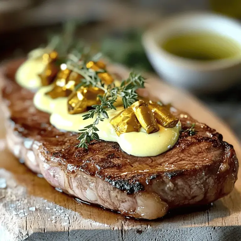 Um ein saftiges Steak zuzubereiten, benötige ich die richtigen Zutaten. Für zwei Portionen brauche ich zwei Rindersteaks, etwa 250g pro Stück. Zusätzlich verwende ich Olivenöl, Salz, Pfeffer, Knoblauch, Sahne, Dijon-Senf, Thymian, Parmesan und frische Petersilie. Diese Zutaten sind einfach und leicht zu finden.