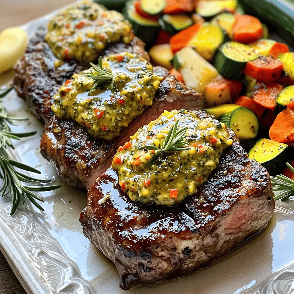 Um ein köstliches Kräuterbutter-Rinderfilet zuzubereiten, starten wir mit den Zutaten. Für dieses Rezept benötigst du 1 kg Rinderfilet, 100 g weiche Butter, 3 Knoblauchzehen, 2 EL frischen Rosmarin, 2 EL frischen Thymian, 2 EL frische Petersilie, 1 TL Meersalz, ½ TL schwarzen Pfeffer, 2 EL Olivenöl und 500 g buntes Gemüse, wie Karotten oder Zucchini.