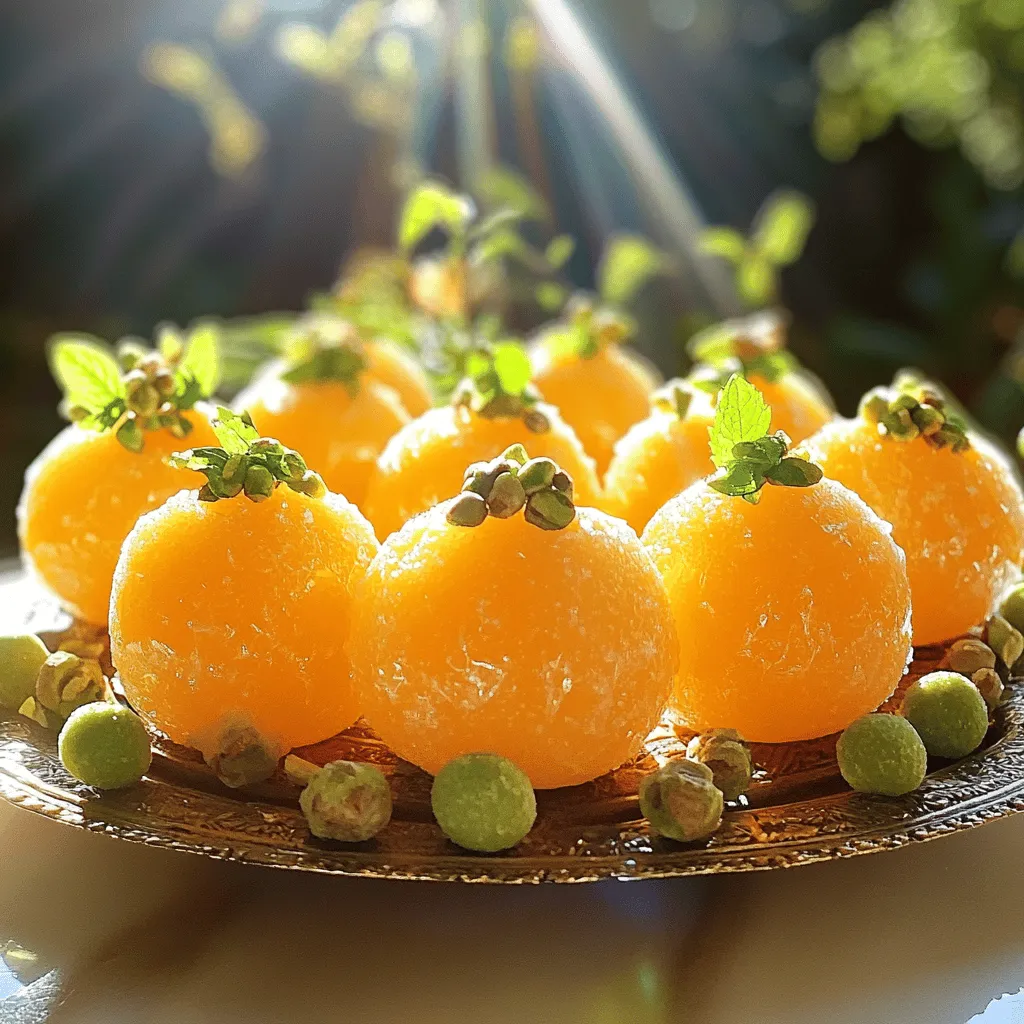 Um Orange Blossom Delight Balls zuzubereiten, brauchen Sie einige einfache Zutaten. Sie benötigen 1 Tasse gemahlene Mandeln. Diese sind nahrhaft und geben Struktur. ½ Tasse Puderzucker bringt die Süße hinzu. 2 Esslöffel Honig sorgen für eine angenehme Süße und Feuchtigkeit. Auch 2 Esslöffel Orangenblütenwasser sind wichtig für das blumige Aroma. Die Zest einer Orange bringt frischen Geschmack. Fügen Sie ¼ Tasse getrocknete Datteln hinzu, die süß und klebrig sind. Sie können auch ¼ Tasse gehackte Pistazien für das Topping verwenden. Eine Prise Salz rundet die Aromen ab.