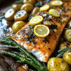 Um ein köstliches Blechgericht mit Lachs, Spargel und knusprigen Kartoffeln zuzubereiten, brauchst du einige Hauptzutaten. Du benötigst vier Lachsfilets, 500 Gramm grünen Spargel und 500 Gramm kleine Kartoffeln. Olivenöl, Paprikapulver, Knoblauchpulver, Zwiebelpulver, Salz und Pfeffer runden das Gericht ab. Eine Zitrone und frische Petersilie sind tolle Ergänzungen für den Geschmack und die Präsentation.