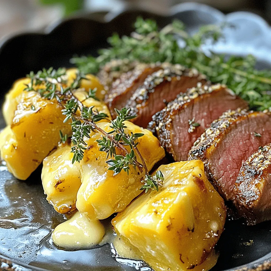 Um köstliche Schuppen-Kartoffeln zuzubereiten, benötigst du einige einfache Zutaten. Für das Rezept brauchst du 800 g festkochende Kartoffeln, 300 ml Sahne, 200 ml Milch, 2 Knoblauchzehen, 1 Zwiebel, 200 g geriebenen Käse, frischen Thymian, Salz und Pfeffer. Diese Zutaten machen die Kartoffeln cremig und lecker.