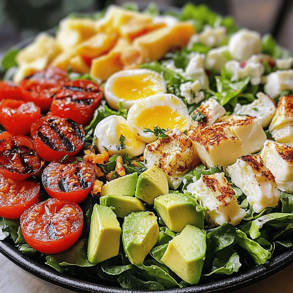 Ein klassischer Cobb Salat besteht aus frischen, nahrhaften Zutaten. Diese Zutaten machen den Salat nicht nur lecker, sondern auch gesund. Die Basis bildet gemischter grüner Salat. Rucola, Spinat oder Kopfsalat sind ideal. Diese grünen Salatsorten bieten viele Vitamine und Ballaststoffe.