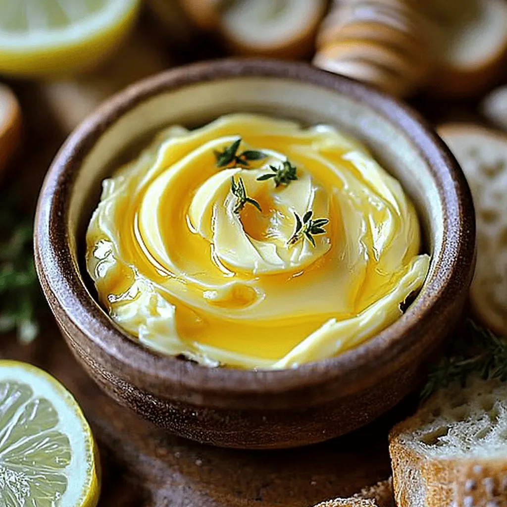 Um die aromatische Honig-Limetten-Knoblauchbutter zu machen, brauchen Sie einige einfache Zutaten. Sie benötigen 100g zimmerwarme Butter. Achten Sie darauf, dass die Butter weich ist. Dann brauchen Sie 3 Esslöffel Honig. Der Honig bringt Süße und Tiefe. Sie benötigen auch 2 Knoblauchzehen, die fein gehackt sind. Knoblauch gibt der Butter einen tollen Geschmack. Verwenden Sie den Saft und die Schale von einer Limette. Das sorgt für Frische und Säure. Fügen Sie 1 Teelöffel frischen Thymian hinzu. Wenn Sie keinen frischen haben, verwenden Sie ½ Teelöffel getrockneten Thymian. Zum Würzen brauchen Sie Salz und Pfeffer nach Geschmack. Wenn Sie es schärfer mögen, können Sie eine Prise Chiliflocken hinzufügen.