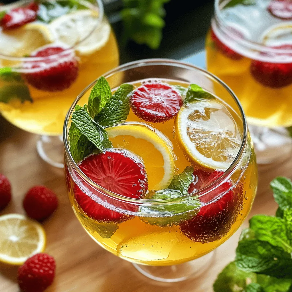 Erdbeer-Süßtee ist ein erfrischendes Getränk, das ideal für heiße Tage ist. Um den perfekten Erdbeer-Süßtee zuzubereiten, benötigst du einige einfache Zutaten. Du brauchst 4 Tassen Wasser, 2 Teebeutel schwarzen Tee, 1 Tasse frische Erdbeeren, ½ Tasse Zucker und 1 Zitrone. Dies sind die Hauptbestandteile für das Rezept für Erdbeer-Süßtee.