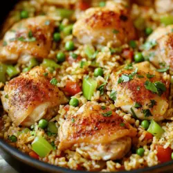 One Pot Chicken and Dirty Rice Einfache Rezeptidee