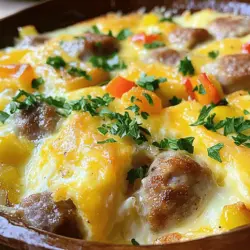 Für einen leckeren Wurst- und Eierauflauf brauchst du folgende Zutaten: