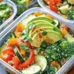 Für die Kraftvolle Quinoa-Bowl brauchst du einige gesunde Zutaten. Hier ist die Liste:
