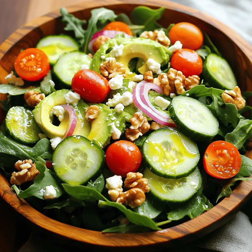Der grüne Salat ist ein einfacher und gesunder Genuss. Er ist perfekt für jeden Tag. Ich liebe es, frische Zutaten zu verwenden. Sie bringen Farbe und Geschmack in den Salat.