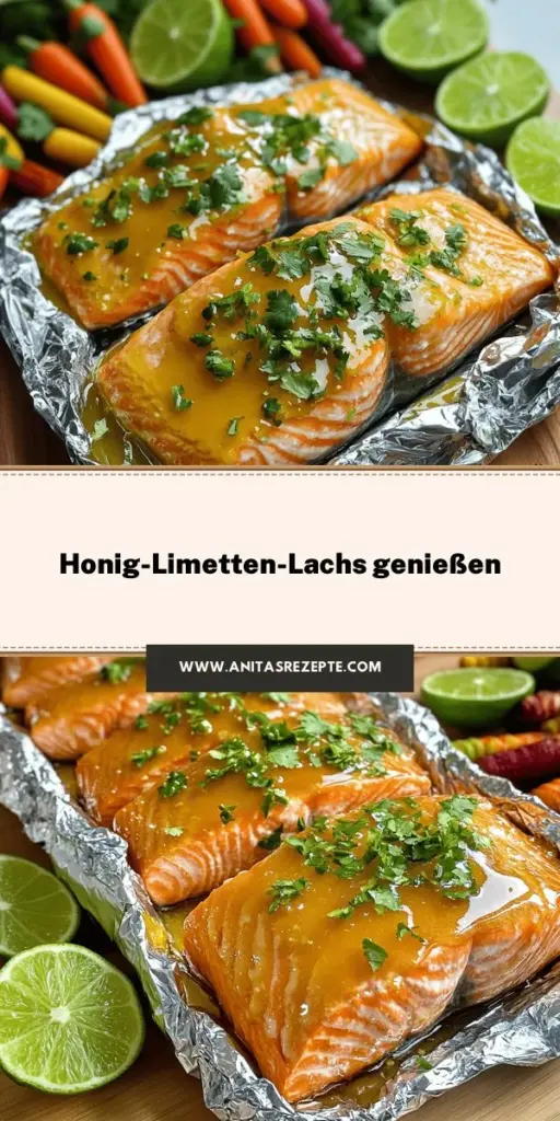 Entdecke das Rezept für Honig-Limetten-Lachs mit Koriander in Folie, das frische Aromen und eine einfache Zubereitung vereint! Ideal für Kochanfänger und Profis, bietet dieses Gericht saftigen Lachs, der in einer köstlichen Marinade aus Honig, Limette und Knoblauch eingelegt ist. Lasse dich von den Tipps zur Auswahl frischer Zutaten und verschiedenen Zubereitungsarten inspirieren. Klicke jetzt und erfahre, wie du dieses schmackhafte Gericht zu Hause zaubern kannst!