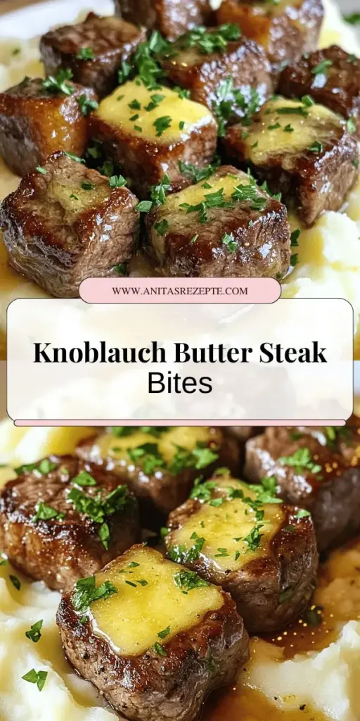 Entdecke das ultimative Rezept für Knoblauch Butter Steak Bites und Püree! Dieses köstliche Gericht kombiniert zartes Rinderfilet mit aromatischer Knoblauch-Butter und einem cremigen Kartoffelpüree. Perfekt für besondere Anlässe oder ein schnelles Abendessen. Lass dir diese einfache Schritt-für-Schritt-Anleitung nicht entgehen und kreiere ein Geschmackserlebnis, das beeindruckt. Klicke hier, um das vollständige Rezept zu entdecken und deinem nächsten Dinner das gewisse Extra zu verleihen!