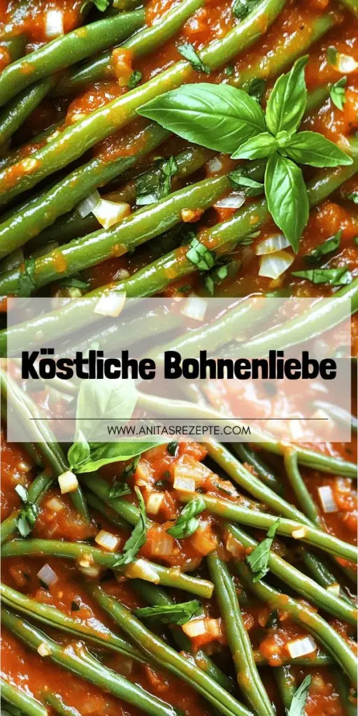 Entdecke die köstliche Kombination aus grünen Bohnen in Tomatensauce, die nicht nur lecker, sondern auch nahrhaft ist! In diesem Rezept zeige ich dir Schritt für Schritt, wie du dieses einfache Gericht zubereitest, während du die zahlreichen gesundheitlichen Vorteile von Bohnen und Tomaten genießt. Lass dich inspirieren und kreiere ein gesundes Familienessen. Klicke jetzt und entdecke die vollständige Anleitung für grüne Bohnen in Tomatensauce!
