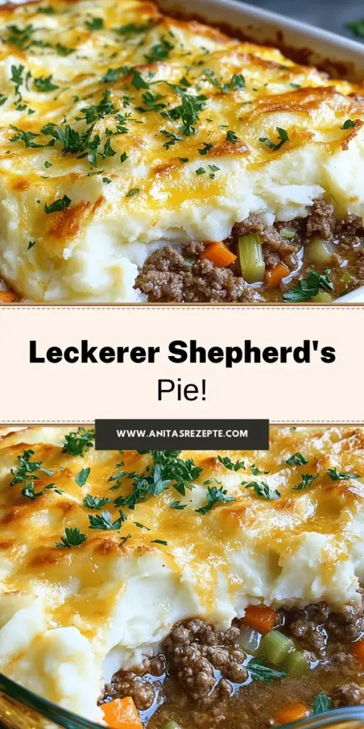 Entdecke das köstliche Shepherd's Pie Rezept mit leckerem Kartoffelpüree, das deine Familie begeistern wird! Mit einfachen Zutaten wie Rinderhack, frischem Gemüse und dem besten Kartoffelpüree, das du je gemacht hast, zauberst du ein herzhaftes Gericht für jeden Anlass. Lass dich von der Schritt-für-Schritt-Anleitung inspirieren und erfahre, wie du dieses traditionelle Rezept ganz einfach zubereiten kannst. Klicke jetzt und entdecke das vollständige Rezept für dein nächstes Familienessen!