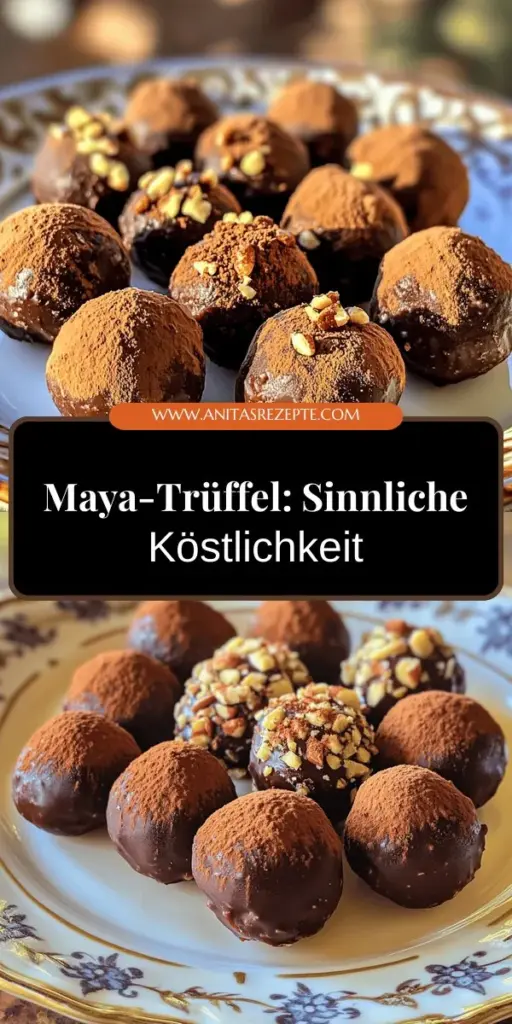Mayan Chocolate Truffles sind ein wahres Geschmackserlebnis, das einfach zu Hause zubereitet werden kann! Mit Zutaten wie Zartbitterschokolade, Kokosmilch und einer Prise Gewürz kreierst du verführerische Trüffel, die deine Liebsten begeistern. Diese kleinen Leckereien sind perfekt für besondere Anlässe oder einfach zum Genießen. Bereit, deine eigenen Trüffel zu machen? Klicke hier, um die vollständige Anleitung und mehr leckere Tipps zu entdecken!
