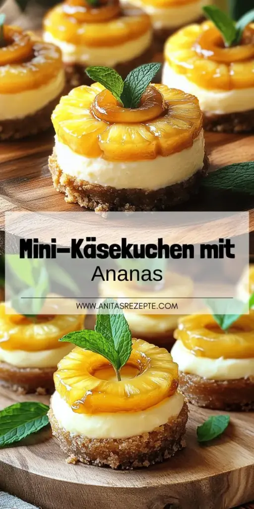 Entdecke das köstliche Rezept für Individuelle Mini-Ananas-Upside-Down-Käsekuchen, das jeder lieben wird! Diese süßen Leckereien kombinieren einen knusprigen Keksboden mit einer cremigen Frischkäsefüllung und dem unverwechselbaren Geschmack von Ananas. Ideal für jeden Anlass und einfach zuzubereiten! Lass dich von unseren Tipps und Variationen inspirieren, um deine eigenen Mini-Käsekuchen zu kreieren. Klicke jetzt hier, um das vollständige Rezept zu entdecken!