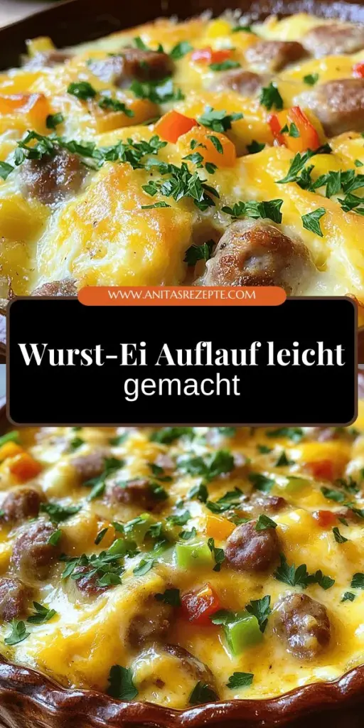 Entdecken Sie unser einfaches und köstliches Rezept für einen Wurst- und Eierauflauf, der perfekt für jedes Frühstück oder Abendessen ist! Mit herzhaften Zutaten wie Würstchen, Eiern und Käse zaubern Sie im Handumdrehen eine nahrhafte Mahlzeit. Erfahren Sie alles über die Zubereitung, Tipps zur perfekten Konsistenz und kreative Variationen. Klicken Sie hier und lassen Sie sich inspirieren, diesen leckeren Auflauf auszuprobieren!