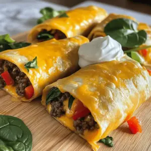 Für die Cheesy Beef Wraps brauchst du frische und einfache Zutaten. Diese sind: