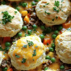Cheddar Bay Rinderhack Cobbler Einfache Genussreise