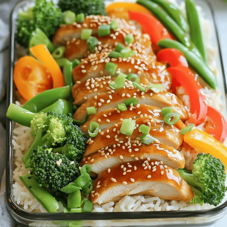 Für dieses einfache Teriyaki-Hähnchen Meal Prep brauchst du: - 450 g Hähnchenschenkel oder -brust, entbeint und ohne Haut - 60 ml natriumarme Sojasauce - 60 ml Honig - 30 ml Sesamöl - 2 Zehen Knoblauch, fein gehackt - 1 Teelöffel frischer Ingwer, fein gehackt Diese Zutaten geben dem Hähnchen seinen tollen Geschmack. Das Hähnchen bleibt saftig und zart, während die Marinade es perfekt würzt. Die Marinade ist der Schlüssel zum Erfolg. Sie besteht aus: - 60 ml Sojasauce - 60 ml Honig - 30 ml Sesamöl - 2 Zehen Knoblauch, fein gehackt - 1 Teelöffel frischer Ingwer, fein gehackt - 1 Esslöffel Maisstärke - 30 ml Wasser Mische die Sojasauce, den Honig, das Sesamöl, den Knoblauch und den Ingwer gut. Diese Mischung gibt dem Hähnchen einen süßen und salzigen Geschmack. Die Maisstärke hilft, die Sauce später dick zu machen. Um das Gericht schön zu präsentieren, verwende: - 2 Tassen Brokkoliröschen - 1 Paprika, in Scheiben geschnitten (jede Farbe) - 1 Tasse Zuckerschoten - Gekochter Jasmin- oder Naturreis zur Servierung - Sesamsamen und gehackte Frühlingszwiebeln zum Garnieren Das bunte Gemüse sieht toll aus und hat viel Geschmack. Der Reis ist die perfekte Beilage, um das Gericht abzurunden. Wenn du alles in klaren Behältern anrichtest, sieht es noch besser aus. Um die Marinade zu machen, nimm eine große Schüssel. Mische die Sojasauce, Honig, Sesamöl, Knoblauch und Ingwer gut. Rühre alles, bis es gleichmäßig aussieht. Stelle die Hälfte der Marinade beiseite. Du brauchst sie später. Lege das Hähnchen in einen Plastikbeutel oder eine flache Schüssel. Gieße die Marinade darüber. Schließe den Beutel oder decke die Schüssel ab. Lasse das Hähnchen mindestens 30 Minuten im Kühlschrank marinieren. Für mehr Geschmack lasse es über Nacht ziehen. Erhitze eine große Pfanne bei mittlerer bis hoher Hitze. Nimm das Hähnchen aus der Marinade. Lass die überschüssige Marinade abtropfen. Lege das Hähnchen in die Pfanne und brate es 6-7 Minuten auf jeder Seite. Das Hähnchen sollte gar und schön glasiert sein. Lass es dann kurz ruhen und schneide es in mundgerechte Stücke. Gieße die reservierte Marinade in die Pfanne. Rühre die Maisstärke mit Wasser in einer kleinen Schüssel glatt. Gib die Mischung ebenfalls in die Pfanne. Lasse die Sauce 2-3 Minuten kochen, bis sie dick wird. Rühre dabei ständig. Füge die Brokkoliröschen, Paprika und Zuckerschoten in die Pfanne hinzu. Brate das Gemüse 5-6 Minuten an, bis es zart und knusprig ist. Rühre gelegentlich um, damit es gleichmäßig gar wird. Gib die geschnittenen Hähnchenstücke zurück in die Pfanne. Gieße die Teriyaki-Sauce darüber und rühre alles gut um. Achte darauf, dass die Mischung heiß ist und alles gut vermischt wird. Teile den gekochten Reis gleichmäßig auf die Meal Prep Behälter auf. Füge die Hähnchen-Gemüse-Mischung hinzu. Wenn du noch Sauce hast, träufle sie darüber. Streue Sesamsamen und gehackte Frühlingszwiebeln über die Mischung. Das gibt extra Geschmack und sieht toll aus. Verwende klare Behälter, damit die bunten Schichten gut sichtbar sind. Eine gute Marinade macht das Hähnchen zart und voller Geschmack. Mische Sojasauce, Honig, Sesamöl, Knoblauch und Ingwer gut. Lass das Hähnchen mindestens 30 Minuten marinieren. Noch besser ist es, wenn du es über Nacht im Kühlschrank lässt. So ziehen die Aromen tief ein. Vermeide es, das Hähnchen zu überfüllen. Wenn die Pfanne zu voll ist, wird das Hähnchen nicht knusprig. Brate das Hähnchen in Chargen, wenn nötig. Lass das Hähnchen auch nach dem Braten ruhen. So bleibt der Saft im Fleisch und macht es saftiger. Die Teriyaki-Sauce kann man leicht anpassen. Füge mehr Honig für Süße hinzu oder mehr Sojasauce für Würze. Du kannst auch Sesamsamen oder Chili für einen zusätzlichen Kick verwenden. Experimentiere mit verschiedenen Zutaten, um deinen eigenen Geschmack zu finden. {{image_4}} Wenn Sie kein Fleisch essen, gibt es viele leckere Optionen. Sie können Tofu verwenden. Tofu nimmt die Marinade gut auf. Seitan ist auch eine tolle Wahl. Er hat eine fleischige Textur. Achten Sie darauf, die Marinade genau wie beim Hähnchen zuzubereiten. So bleibt der Geschmack frisch und intensiv. Die Auswahl an Gemüse ist groß. Brokkoli, Paprika und Zuckerschoten sind klassisch. Sie können aber auch Karotten oder Pilze hinzufügen. Diese Gemüse bringen Farbe und Geschmack. Experimentieren Sie mit dem, was Sie mögen. Jedes Gemüse hat seinen eigenen Charakter. So bleibt das Essen spannend und lecker. Reis ist eine großartige Beilage, aber nicht die einzige. Quinoa ist gesund und voller Proteine. Sie können auch Blumenkohlreis verwenden. Er hat weniger Kohlenhydrate und ist leicht. Für eine exotische Note probieren Sie Jasminreis oder Sushi-Reis. Diese Optionen machen Ihr Meal Prep abwechslungsreich und nährstoffreich. Um dein Teriyaki-Hähnchen richtig zu lagern, benutze luftdichte Behälter. Stelle sicher, dass die Behälter sauber sind. Lagere das Hähnchen und das Gemüse getrennt, wenn möglich. So bleibt alles frisch. Stelle die Behälter in den Kühlschrank. Die Temperatur sollte unter 4 Grad Celsius liegen. Im Kühlschrank hält sich das Teriyaki-Hähnchen etwa 3 bis 4 Tage. Wenn du es länger aufbewahren möchtest, friere es ein. Im Gefrierschrank bleibt es bis zu 3 Monate gut. Achte darauf, die Behälter gut zu beschriften. So weißt du, wann du es zubereitet hast. Wenn du das Hähnchen aufwärmst, nutze die Mikrowelle oder eine Pfanne. In der Mikrowelle erwärmst du es bei mittlerer Hitze. So bleibt das Hähnchen saftig. In der Pfanne kannst du etwas Wasser hinzufügen. Decke die Pfanne ab, um Dampf zu erzeugen. Damit wird das Hähnchen weich und lecker. Teriyaki-Hähnchen bleibt im Kühlschrank bis zu vier Tage frisch. Bewahre es in einem luftdichten Behälter auf. So bleibt der Geschmack erhalten. Für beste Qualität genieße es in den ersten zwei Tagen. Ja, du kannst das Hähnchen einfrieren. Lege es in einen luftdichten Behälter oder einen Gefrierbeutel. So bleibt es bis zu drei Monate haltbar. Zum Auftauen lege das Hähnchen einfach in den Kühlschrank über Nacht. Zu Teriyaki-Hähnchen passen viele Beilagen gut. Hier sind einige Vorschläge: - Gedämpfter Jasminreis - Gebratene Nudeln - Frischer Salat - Gedämpftes Gemüse Diese Beilagen bringen Farbe und Geschmack auf deinen Teller. Ja, du kannst die Marinade ohne Honig machen. Ersetze den Honig durch einen anderen Süßstoff. Brauner Zucker oder Agavensirup sind gute Alternativen. Achte darauf, die Menge entsprechend anzupassen. Um das Rezept glutenfrei zu machen, verwende glutenfreie Sojasauce. Diese findest du in vielen Supermärkten. Achte auch auf die anderen Zutaten, um sicherzustellen, dass sie glutenfrei sind. Für eine vegetarische Variante kannst du Tofu oder Tempeh verwenden. Diese Proteinquellen nehmen die Marinade gut auf. Schneide sie in Würfel und mariniere sie wie das Hähnchen. So erhältst du ein leckeres Gericht! In diesem Artikel habe ich die Zutaten und Schritte für leckeres Teriyaki-Hähnchen erklärt. Wir haben über die Marinade, das Braten des Hähnchens und die besten Beilagen gesprochen. Ich habe dir Tipps gegeben, wie du Fehler vermeidest und das Rezept anpassen kannst. Denke daran, dass du auch vegetarische Alternativen nutzen kannst. Mit diesen Infos bist du gut gerüstet, um dein perfektes Gericht zuzubereiten. Probiere es aus und genieße die Aromen!
