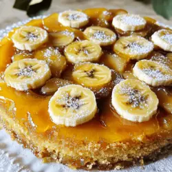 Leckere Banana Upside Down Cake für jeden Anlass