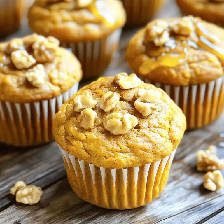 Für die 2-Punkte Kürbis Muffins brauchst du folgende Zutaten: - 1 Tasse reiner Kürbispüree (aus der Dose oder frisch zubereitet) - 1 Tasse Vollkornmehl - 1/2 Tasse ungesüßtes Apfelmus - 1/4 Tasse Honig oder Ahornsirup - 2 große Eier - 1/2 Teelöffel Natron - 1 Teelöffel Backpulver - 1 Teelöffel Kürbiskuchengewürz - 1/2 Teelöffel Zimt - 1/4 Teelöffel Salz Diese Zutaten bringen den vollen Kürbisgeschmack in deine Muffins. Das Kürbispüree gibt Feuchtigkeit und macht die Muffins weich. Um die Muffins noch besser zu machen, kannst du ein paar zusätzliche Zutaten hinzufügen: - 1/4 Tasse gehackte Walnüsse oder Pekanüsse Diese Nüsse geben den Muffins einen schönen Crunch. Wenn du es lieber einfach magst, kannst du sie weglassen. Jede Portion dieser Muffins hat nur 2 Punkte. Sie sind eine gesunde Wahl für ein Frühstück oder einen Snack. Sie bieten: - Gute Ballaststoffe durch das Vollkornmehl - Vitamine aus dem Kürbis und den Eiern - Natürliche Süße vom Apfelmus und Honig Mit nur wenigen Zutaten zauberst du leckere Muffins. Du findest das vollständige Rezept [hier](#). Zuerst heizen Sie den Ofen auf 175 °C vor. Nehmen Sie ein Muffinblech und fetten Sie es leicht ein oder legen Sie es mit Papierförmchen aus. Das hilft beim einfachen Entnehmen der Muffins. Bereiten Sie alle Zutaten vor, damit alles griffbereit ist. Das macht das Kochen viel einfacher und schneller. In einer großen Schüssel geben Sie das Kürbispüree, das ungesüßte Apfelmus, den Honig oder Ahornsirup und die Eier. Rühren Sie alles gut um, bis die Mischung glatt ist. Diese feuchten Zutaten bringen viel Geschmack und Feuchtigkeit in die Muffins. Es ist wichtig, dass alles gut vermischt ist, damit die Muffins gleichmäßig schmecken. In einer anderen Schüssel sieben Sie das Vollkornmehl, das Natron, das Backpulver, das Kürbiskuchengewürz, den Zimt und das Salz zusammen. Fügen Sie die trockenen Zutaten nach und nach zu der feuchten Mischung hinzu. Heben Sie alles vorsichtig unter, bis es gerade so vermischt ist. Vermeiden Sie es, zu viel zu rühren. Das hält die Muffins leicht und fluffig. Wenn Sie möchten, fügen Sie jetzt die gehackten Nüsse hinzu. Verteilen Sie den Teig gleichmäßig in die Muffinförmchen. Füllen Sie jedes Förmchen zu etwa 2/3. Jetzt kommt der spannende Teil! Backen Sie die Muffins für 18-20 Minuten. Prüfen Sie mit einem Zahnstocher, ob sie fertig sind. Wenn der Zahnstocher sauber herauskommt, sind die Muffins bereit. Lassen Sie sie fünf Minuten im Blech abkühlen, bevor Sie sie auf ein Kuchengitter legen. Genießen Sie die warmen Muffins am besten mit etwas Butter oder Frischkäse. Für die vollständige Anleitung, schauen Sie sich das [Full Recipe] an. Um die beste Konsistenz für deine Muffins zu erreichen, achte auf folgende Punkte: - Verwende frisches Kürbispüree. Es gibt mehr Geschmack. - Mische die feuchten Zutaten gut. Sie sollten glatt sein. - Füge die trockenen Zutaten langsam hinzu. Dies hilft, die Luftigkeit zu bewahren. - Mische nicht zu lange. Übermischung macht die Muffins dicht. Hier sind einige Fehler, die du vermeiden solltest: - Die Ofentemperatur ist wichtig. Stelle sicher, dass du ihn vorher aufheizt. - Fülle die Muffinförmchen nicht zu voll. 2/3 ist perfekt. - Lass die Muffins nicht zu lange backen. Überprüfe sie nach 18 Minuten. - Lagere die Muffins nicht in einem feuchten Ort. Das macht sie matschig. Um den Geschmack deiner Muffins zu verbessern, probiere diese Tipps aus: - Füge einen Schuss Vanilleextrakt hinzu. Das gibt mehr Tiefe. - Experimentiere mit verschiedenen Nüssen. Walnüsse oder Pekanüsse bieten tolle Textur. - Probiere unterschiedliche Gewürze aus. Muskatnuss oder Ingwer können spannend sein. Mit diesen Tipps wird dein 2-Punkte Kürbis Muffins Rezept noch besser! Für die genauen Schritte schau dir das [Full Recipe] an. {{image_4}} Wenn du eine Low-Carb-Option suchst, kannst du das Vollkornmehl durch Mandelmehl oder Kokosmehl ersetzen. Diese Mehle sind nussig und geben den Muffins einen tollen Geschmack. Benutze etwas weniger Flüssigkeit, da diese Mehle mehr Feuchtigkeit aufnehmen. So bleiben die Muffins saftig und lecker. Für Allergiker gibt es viele Alternativen. Ersetze die Eier mit einer Mischung aus Leinsamen und Wasser. Das funktioniert gut als Ei-Ersatz. Nutze auch glutenfreies Mehl, um die Muffins glutenfrei zu machen. Achte darauf, dass alle anderen Zutaten ebenfalls frei von Allergenen sind, die du meiden musst. Experimentiere mit verschiedenen Gewürzen! Du kannst Ingwer oder Muskatnuss hinzufügen, um den Geschmack zu verändern. Auch eine Prise Nelken kann den Muffins einen besonderen Kick geben. Probiere es aus und finde deine Lieblingskombination. So wird jede Runde der 2-Punkte Kürbis Muffins einzigartig. Du kannst den vollen Rezept für die 2-Punkte Kürbis Muffins hier finden. Um die 2-Punkte Kürbis Muffins frisch zu halten, lege sie in einen luftdichten Behälter. Du kannst sie auf der Küchentheke oder im Kühlschrank aufbewahren. Wenn du sie im Kühlschrank lagerst, bleiben sie bis zu einer Woche frisch. Überprüfe regelmäßig, ob sie noch gut sind. Muffins, die länger liegen, können trocken werden. Einfrieren ist eine tolle Methode, um Muffins länger haltbar zu machen. Lasse die Muffins zuerst vollständig abkühlen. Wickele sie dann einzeln in Frischhaltefolie. Lege die eingewickelten Muffins in einen Gefrierbeutel. So bleiben sie bis zu drei Monate frisch. Beschrifte den Beutel mit dem Datum, um den Überblick zu behalten. Um die Muffins wieder aufzuwärmen, nimm sie aus dem Gefrierbeutel und lasse sie bei Raumtemperatur auftauen. Du kannst sie auch im Ofen bei 175 °C für etwa 5-10 Minuten aufwärmen. Alternativ kannst du sie in der Mikrowelle für 10-15 Sekunden erwärmen. So schmecken die Muffins fast wie frisch gebacken! Wenn du magst, füge etwas Butter oder Frischkäse hinzu für extra Geschmack. Die 2-Punkte Kürbis Muffins enthalten nur zwei Punkte pro Muffin. Dies macht sie zu einer tollen Wahl für Menschen, die auf ihre Punkte achten. Sie sind lecker und sättigend, ohne dabei zu viele Punkte zu kosten. Sie können die Muffins als Snack oder Frühstück genießen, ohne das Gefühl, schuldig zu sein. Ja, du kannst die Muffins ganz einfach glutenfrei machen. Verwende dazu glutenfreies Mehl anstelle von Vollkornmehl. Achte darauf, dass es eine Mischung ist, die für das Backen geeignet ist. So bleibt die Textur gut und die Muffins bleiben fluffig. Die Muffins sind bei richtiger Lagerung etwa fünf Tage haltbar. Bewahre sie in einem luftdichten Behälter bei Raumtemperatur auf. Du kannst sie auch für längere Zeit einfrieren. So hast du immer einen leckeren Snack bereit, wann immer du Lust darauf hast. Die 2-Punkte Kürbis Muffins sind einfach und lecker. Wir haben die Hauptzutaten und optionale Zutaten besprochen. Ich habe dir eine Schritt-für-Schritt-Anleitung gegeben. Mit Tipps zur perfekten Konsistenz und Variationen kannst du die Muffins anpassen. Vergiss nicht die Lagerungshinweise für frische Muffins. Nutze die FAQ, um Fragen zu klären. Diese Muffins sind eine großartige Wahl für jeden. Viel Spaß beim Backen und Genießen!