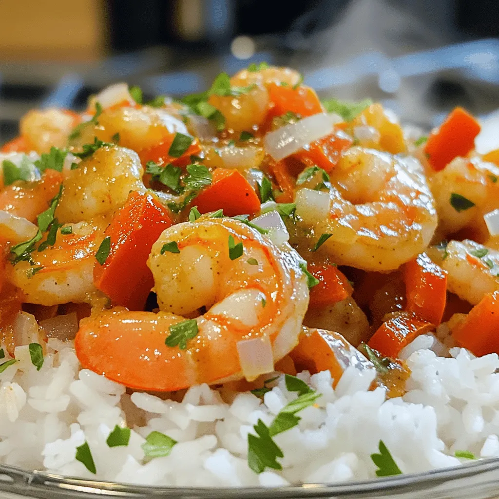 - Große Garnelen, Olivenöl und Gemüse Für dieses Rezept brauchen Sie 450 g große Garnelen. Sie sollten sie schälen und entdarmen. Verwenden Sie 2 Esslöffel Olivenöl, um das Gemüse darin anzubraten. Das Gemüse besteht aus einer gewürfelten Zwiebel, einer grünen Paprika, einer roten Paprika und zwei Selleriestangen. - Gewürze und Brühe Die Aromen kommen von 4 gehackten Knoblauchzehen, einer Dose gewürfelter Tomaten mit grünen Chilischoten, 240 ml Hühnerbrühe und 2 Esslöffeln Tomatenmark. Fügen Sie 1 Esslöffel Cajun-Gewürz, 1 Teelöffel getrockneten Oregano, 1 Teelöffel Salz und 1/2 Teelöffel schwarzen Pfeffer hinzu. Ein Lorbeerblatt rundet den Geschmack ab. - Servieroptionen Servieren Sie das Shrimp Creole auf einem Bett von fluffigem Jasminreis. Garnieren Sie es mit 1/4 Tasse frischer, gehackter Petersilie und 1/4 Tasse gehackten Frühlingszwiebeln. Diese Zutaten bringen Farbe und zusätzlichen Geschmack zu Ihrem Gericht. Für die vollständige Anleitung und alle Schritte, schauen Sie sich das Full Recipe an. Beginne mit der Basis für dein Shrimp Creole. Erhitze das Olivenöl in einer großen Pfanne. Stelle die Hitze auf mittel. Wenn das Öl heiß ist, füge die gewürfelte Zwiebel, die grüne und rote Paprika, sowie die Selleriestangen hinzu. Brate das Gemüse für etwa 5-6 Minuten an, bis es weich ist. Das Gemüse gibt dem Gericht viel Geschmack. Jetzt kommt der Knoblauch ins Spiel. Rühre den fein gehackten Knoblauch ein. Koche ihn für eine weitere Minute, bis er aromatisch duftet. Dies wird deinem Gericht eine tolle Tiefe geben. Füge nun das Cajun-Gewürz und den getrockneten Oregano hinzu. Diese Gewürze verleihen dem Shrimp Creole seinen typischen Kick. Für die Tomatensauce nimm die gewürfelten Tomaten aus der Dose. Gib sie zusammen mit der Hühnerbrühe in die Pfanne. Füge das Tomatenmark, das Salz, den schwarzen Pfeffer und das Lorbeerblatt hinzu. Rühre alles gut um, damit sich die Zutaten gut vermischen. Jetzt lass die Mischung zum sanften Köcheln bringen. Köcheln ist wichtig! Lass die Sauce für 10-15 Minuten kochen. So verbinden sich die Aromen und deine Sauce wird intensiv und lecker. Rühre gelegentlich um, damit nichts anbrennt. Wenn die Sauce dick wird, ist es Zeit für die Garnelen. Füge die großen, geschälten und entdarmten Garnelen hinzu. Koche sie für 3-4 Minuten. Achte darauf, dass sie rosa werden und gut durchgegart sind. Überkoche die Garnelen nicht! Das macht sie zäh. Sobald die Garnelen fertig sind, nimm das Lorbeerblatt heraus. Rühre die gehackte Petersilie und Frühlingszwiebeln unter. Schmecke das Gericht ab und passe die Gewürze an, falls nötig. Jetzt ist dein Shrimp Creole bereit, heiß auf einem Bett von fluffigem Jasminreis serviert zu werden. Für die genaue Zubereitung kannst du das [Full Recipe] nachlesen. Um die perfekten Garnelen zu machen, achte auf die Frische. Kaufe große, frische Garnelen. Oft sind sie im Gefrierfach, was die Qualität mindern kann. Gekochte Garnelen sollten rosa und fest sein. Vermeide, sie zu lange zu kochen. Das macht sie zäh. Koche sie nur, bis sie rosa sind, etwa 3-4 Minuten. Um die Textur und den Geschmack zu verbessern, mariniere die Garnelen. Nutze Limettensaft, Knoblauch und etwas Öl. Dies gibt ihnen einen tollen Geschmack. Lass sie etwa 15 Minuten marinieren. So werden sie noch zarter und aromatischer. Die Wahl der Gewürze ist entscheidend für das Geschmackserlebnis. Cajun-Gewürz bringt eine tolle Schärfe und Tiefe. Es enthält Paprika, Pfeffer und andere Gewürze. Diese Mischung macht dein Gericht lebendig. Wenn du kein Cajun-Gewürz hast, probiere selbstgemischte Gewürze. Mische Paprika, Knoblauchpulver und etwas Cayennepfeffer. So erhältst du einen ähnlichen Geschmack. Auch italienische Kräuter wie Oregano passen gut. Die Präsentation ist wichtig. Richte dein Shrimp Creole auf einem großen Teller an. Lass die Garnelen und die Sauce schön sichtbar. Das Auge isst mit! Für die Garnierung nutze frische Kräuter. Petersilie oder Frühlingszwiebeln sind perfekt. Streue sie über das Gericht. So machst du es ansprechender. Ein Spritzer frischer Zitronensaft rundet das Bild ab und gibt einen frischen Kick. Diese Tipps helfen dir, dein Shrimp Creole perfekt zu machen und es schön zu präsentieren. So wird es zum Star auf deinem Tisch! {{image_4}} Wenn du kein Fleisch isst, gibt es tolle Alternativen. Tofu ist eine großartige Wahl. Er nimmt die Aromen gut auf. Du kannst auch mehr Gemüse verwenden. Paprika, Zucchini oder Auberginen sind lecker. Für die Brühe solltest du vegane Brühe nutzen. Das macht das Gericht ganz ohne tierische Produkte. Creole und Cajun haben einige Unterschiede. Creole ist oft reichhaltiger und benutzt viele Zutaten. Cajun ist einfacher und hat weniger Zutaten. Je nach Region kann das Rezept variieren. In New Orleans gibt es oft mehr Tomaten. In Louisiana kann der Fokus auf Gewürzen liegen. So bleibt das Gericht spannend und vielseitig. Zu Shrimp Creole passen viele Beilagen gut. Reis ist die beliebteste Wahl. Jasminreis ist besonders aromatisch. Du kannst auch Quinoa oder polierten Reis verwenden. Ein frischer Salat ergänzt das Gericht prima. Getränke wie Eistee oder ein leichtes Bier passen gut dazu. Diese Kombinationen machen dein Essen noch besser. Für das komplette Rezept schau dir [Full Recipe] an. Um Shrimp Creole frisch zu halten, lagere es im Kühlschrank. Nutze einen luftdichten Behälter. So bleibt das Gericht für 3 bis 4 Tage gut. Wenn du es aufwärmst, erwärme es langsam. Nutze eine Pfanne oder die Mikrowelle. Achte darauf, dass es gleichmäßig heiß wird. Rühre zwischendurch um, um ein Anbrennen zu vermeiden. Wenn du Reste hast, kannst du sie einfrieren. Teile das Gericht in Portionen auf. Nutze gefriergeeignete Behälter oder Beutel. So bleibt es bis zu 3 Monate frisch. Um es wieder aufzutauen, lass es im Kühlschrank über Nacht. Erwärme es dann in der Pfanne oder Mikrowelle. Prüfe, ob die Garnelen gut durchgeheizt sind, bevor du es servierst. Die Zubereitung des besten Shrimp Creole dauert insgesamt 30 Minuten. Du benötigst 15 Minuten für die Vorbereitung und 15 Minuten für das Kochen. So hast du schnell ein leckeres Gericht auf dem Tisch. Ja, du kannst Garnelen durch Hähnchen oder Tofu ersetzen. Hähnchenstücke brauchen etwas länger zum Kochen, etwa 10 Minuten. Tofu sollte gut gewürzt und vorher angebraten werden. Gekochter Jasminreis ist die beste Beilage. Du kannst auch Baguette oder einen frischen Salat dazu servieren. Diese Optionen ergänzen die Aromen des Gerichts perfekt. Koche die Garnelen nur 3-4 Minuten, bis sie rosa sind. Achte darauf, sie nicht zu überkochen, da sie sonst zäh werden. Ein schneller Garprozess sorgt für die beste Textur. Shrimp Creole ist ein schmackhaftes Gericht, das einfach zuzubereiten ist. Die Hauptzutaten wie Garnelen, Gemüse und Gewürze ergeben einen tollen Geschmack. Wir haben die Schritte gezeigt, um die Basis und die Tomatensauce zu machen, sowie Tipps für perfekte Garnelen. Denk daran, die richtige Lagerung zu beachten, damit dein Gericht frisch bleibt. Egal ob du Variationen ausprobierst oder das Gericht anrichtest, es bleibt ein Genuss. Mit diesen Tipps wirst du ein Meisterkoch in der Zubereitung von Shrimp Creole!