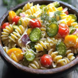 Dill Pickle Pasta Salad Einfacher und köstlicher Genuss